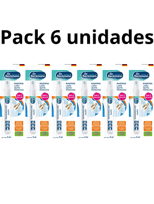 Lápiz Quitamanchas Dr. Beckmann Pack 6 Unidades