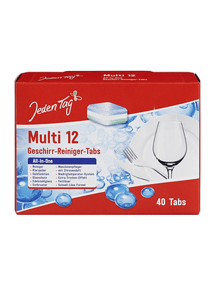 Pastillas Lavavajillas Jeden Tag 40 Unidades