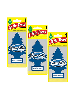 Aromatizante Pino Auto Nuevo Little Trees Pack X 3unid