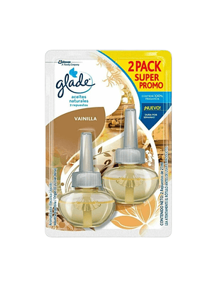 Recarga Glade Aceite Natural Vainilla 21mlx2unid