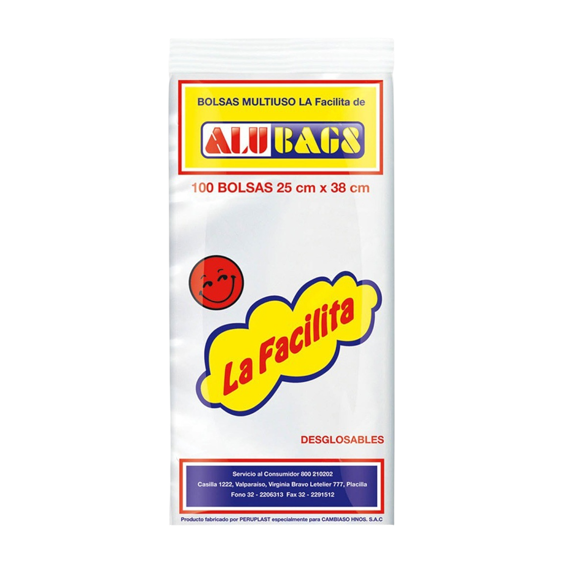 Bolsa Multiuso Transparente La Facilita 100unid 25x38cm 1