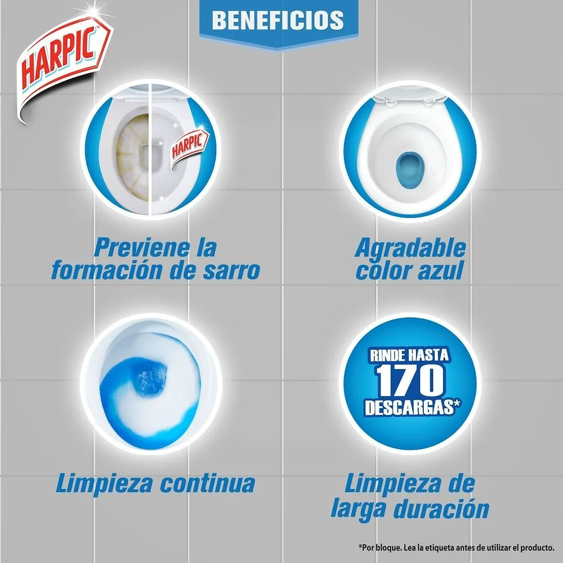 Pastilla Para Estanque Para Inodoros Harpic 5unid 3