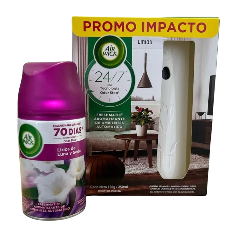 Aparato Automatico Air Wick Lirios + Repuesto 250ml 1