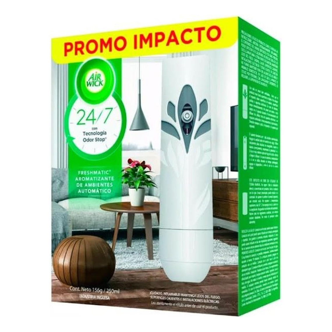 Aparato Automatico Air Wick Lirios + Repuesto 250ml 2