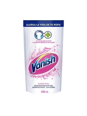 Quitamanchas En Gel Ropa Blanca Vanish 450 Ml