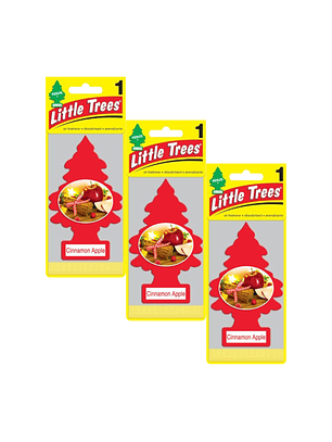 Aromatizante Pino Cinnamon Apple Little Trees Pack X 3unid