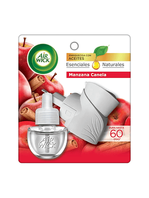 Aparato Electrico Air Wick Manzana Canela + Repuesto 21ml