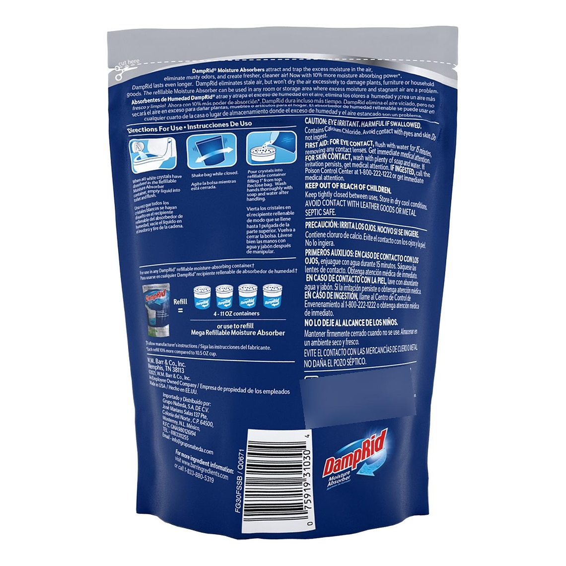 Recarga Antihumedad Fresh Scent Damprid 1.24 Kg 2