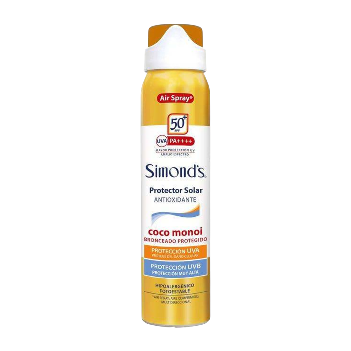 Protector Solar Simonds Air Spray FPS50 Coco Monoi 75ml 1