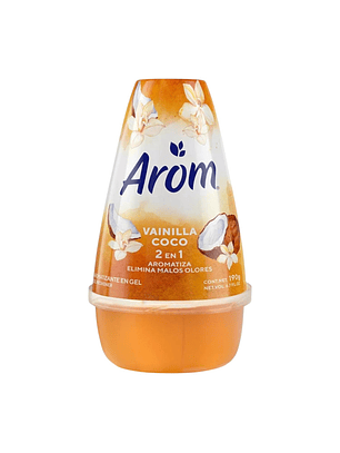 Desodorante Ambiental Cono Gel Arom Vainilla Coco 190gr