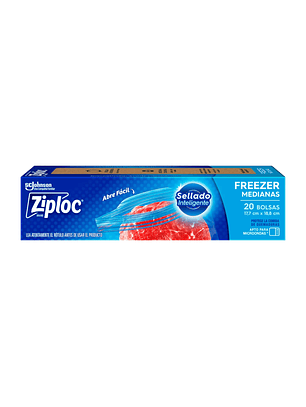 Bolsas Ziploc Para Freezer Medianas 20 Unidades