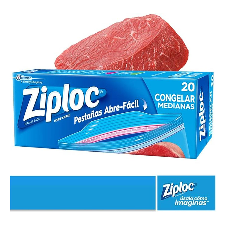 Bolsas Ziploc Para Freezer Medianas 20 Unidades 3