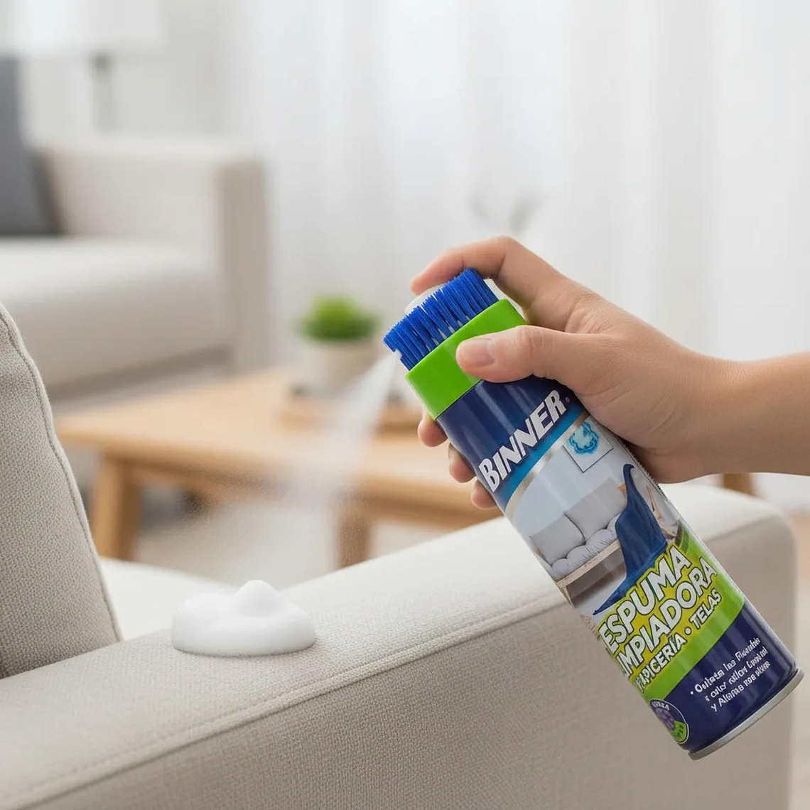 Limpiador Tapiceria, Telas, Alfombras Binner 600ml 2
