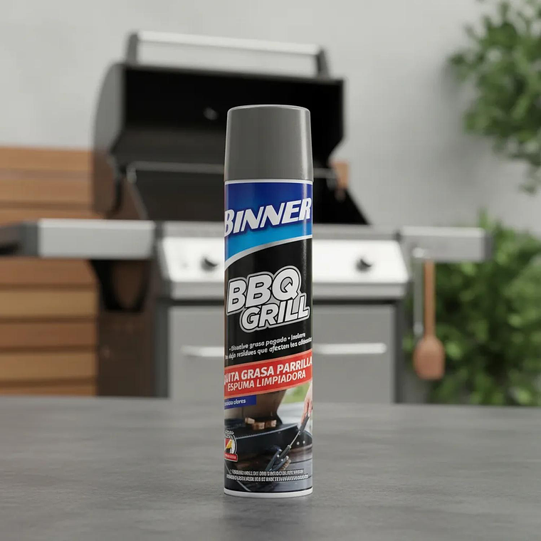 Limpiador Quita Grasa Bbq Grill Binner 600ml 2