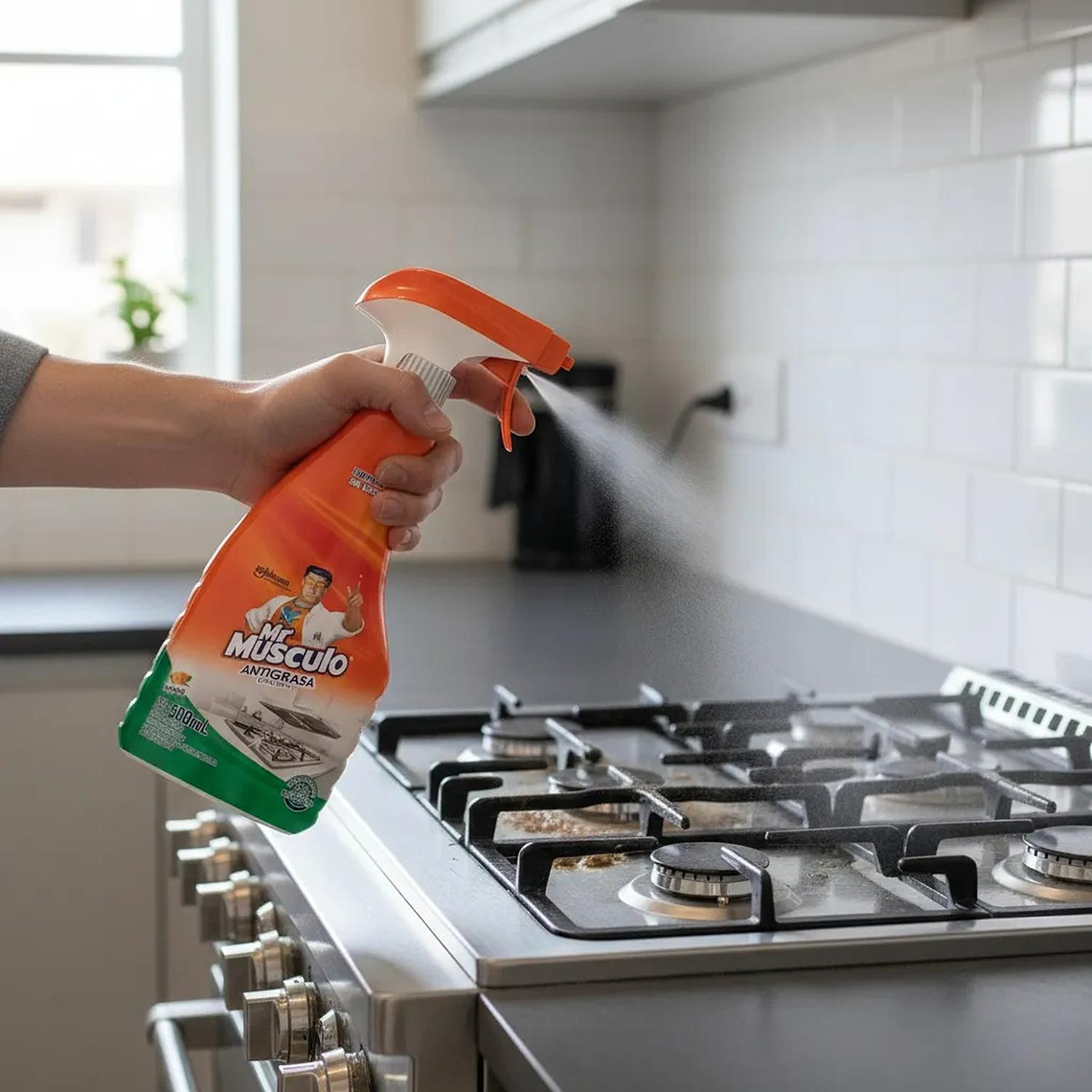 Limpiador Antigrasa Mr. Musculo 500ml 3