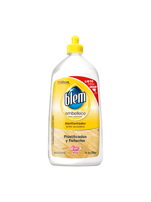 Abrillantador Blem Pisos Laminados Floral 800 ml