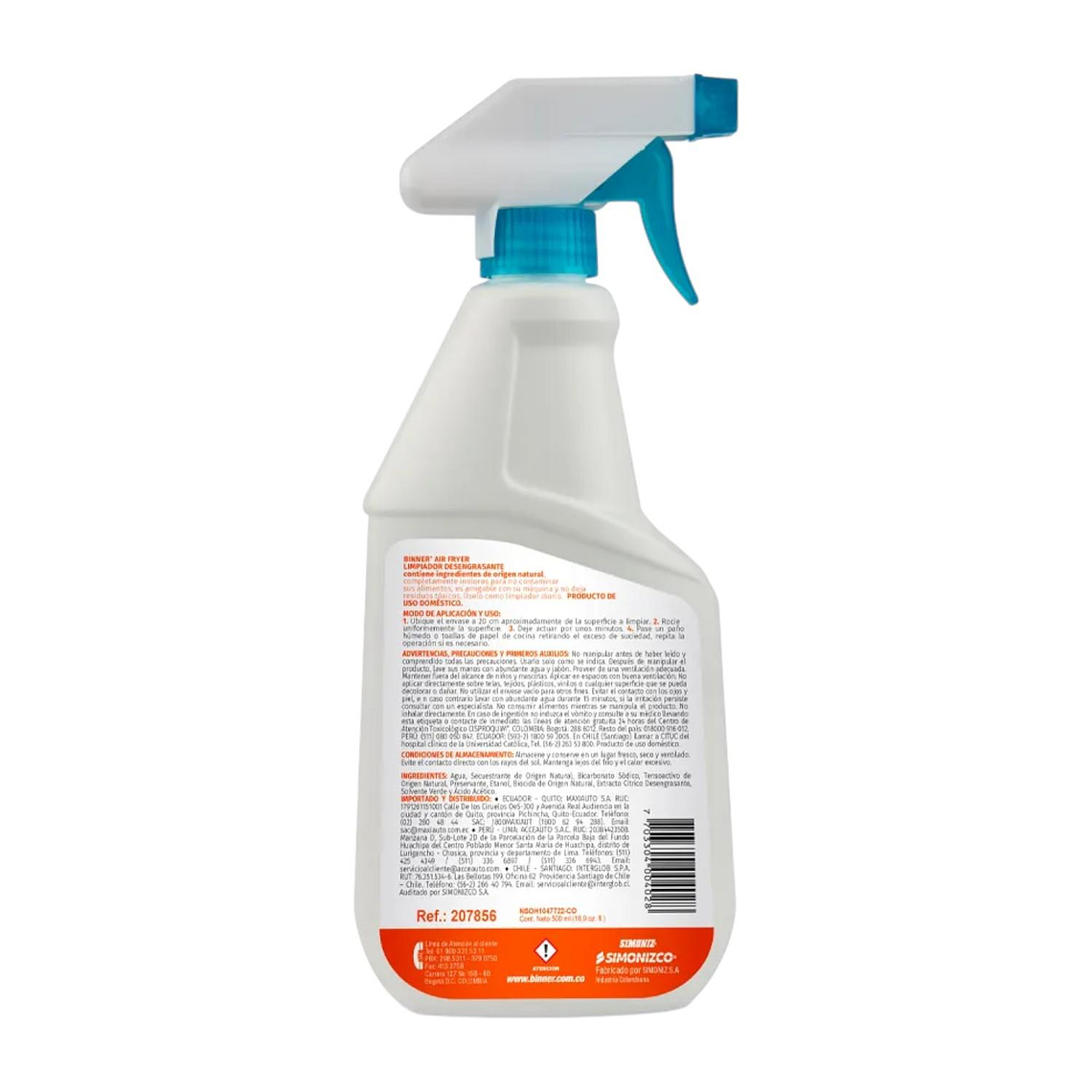 Limpiador De Freidora De Aire Binner 500ml 2