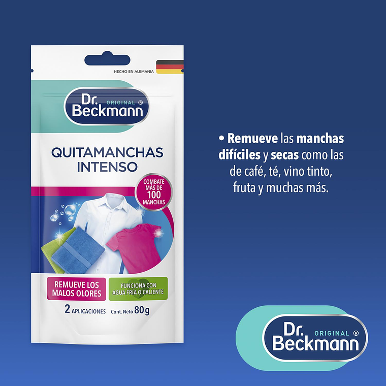 Dr. Beckmann Quitamanchas Ropa Blanca y Color 80 g 3