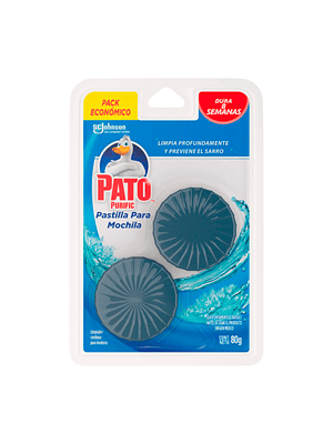 Pastilla tanque inodoro Pato Purific 40 g pack 2