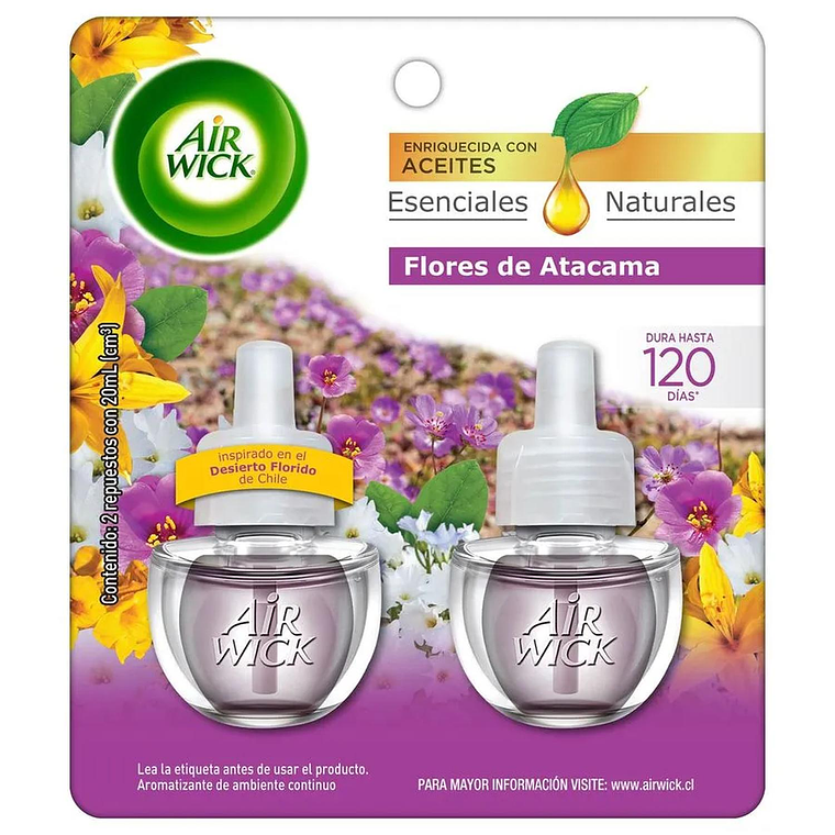 Recarga Air Wick Flores de Atacama 21ml - Pack 2 Unid. 1