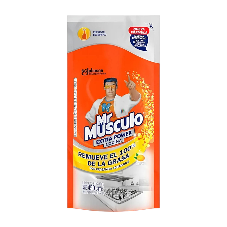 Recarga Limpiador Extra Power Antigrasa Cocina 450ml 1