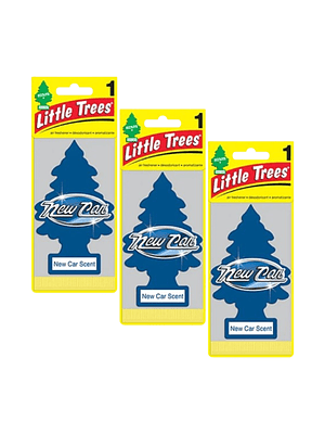 Aromatizante Pino Auto Nuevo Little Trees Pack X 3unid