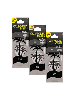 Ambientador Auto Pack 3 California Scents Ice