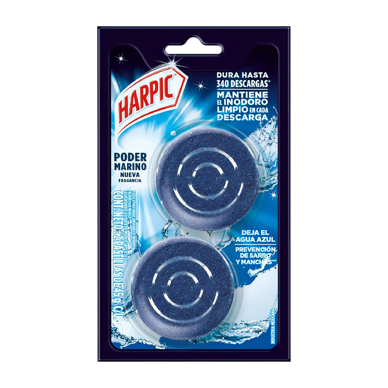 Pastilla inodoro Harpic Power Ultra 45 g (x2) 1