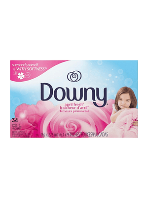 Toallitas Suavizantes Antiestatica Para Secadora Downy 34und