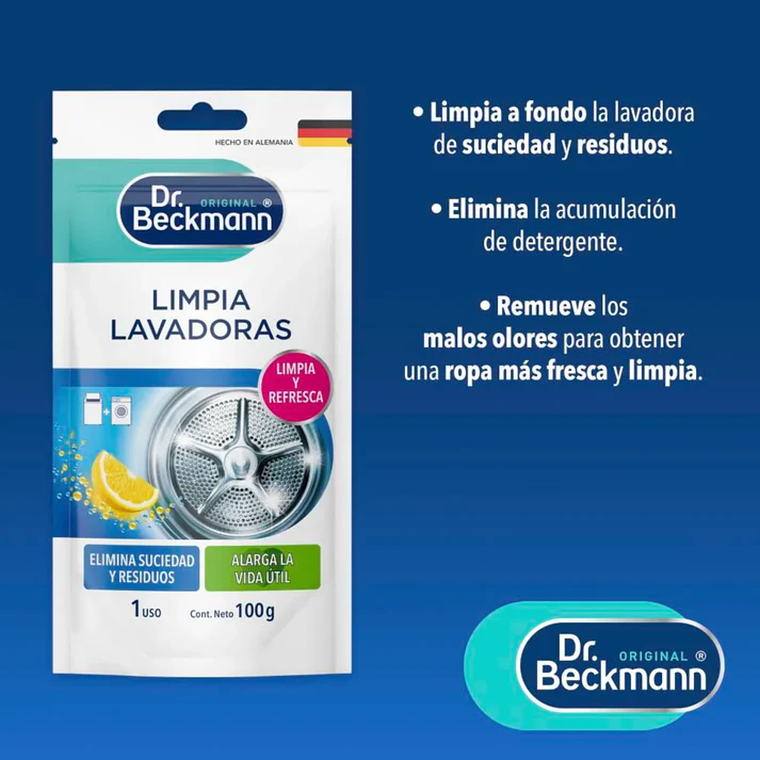 Limpia Lavadoras en Polvo Dr. Beckmann 100 g 3