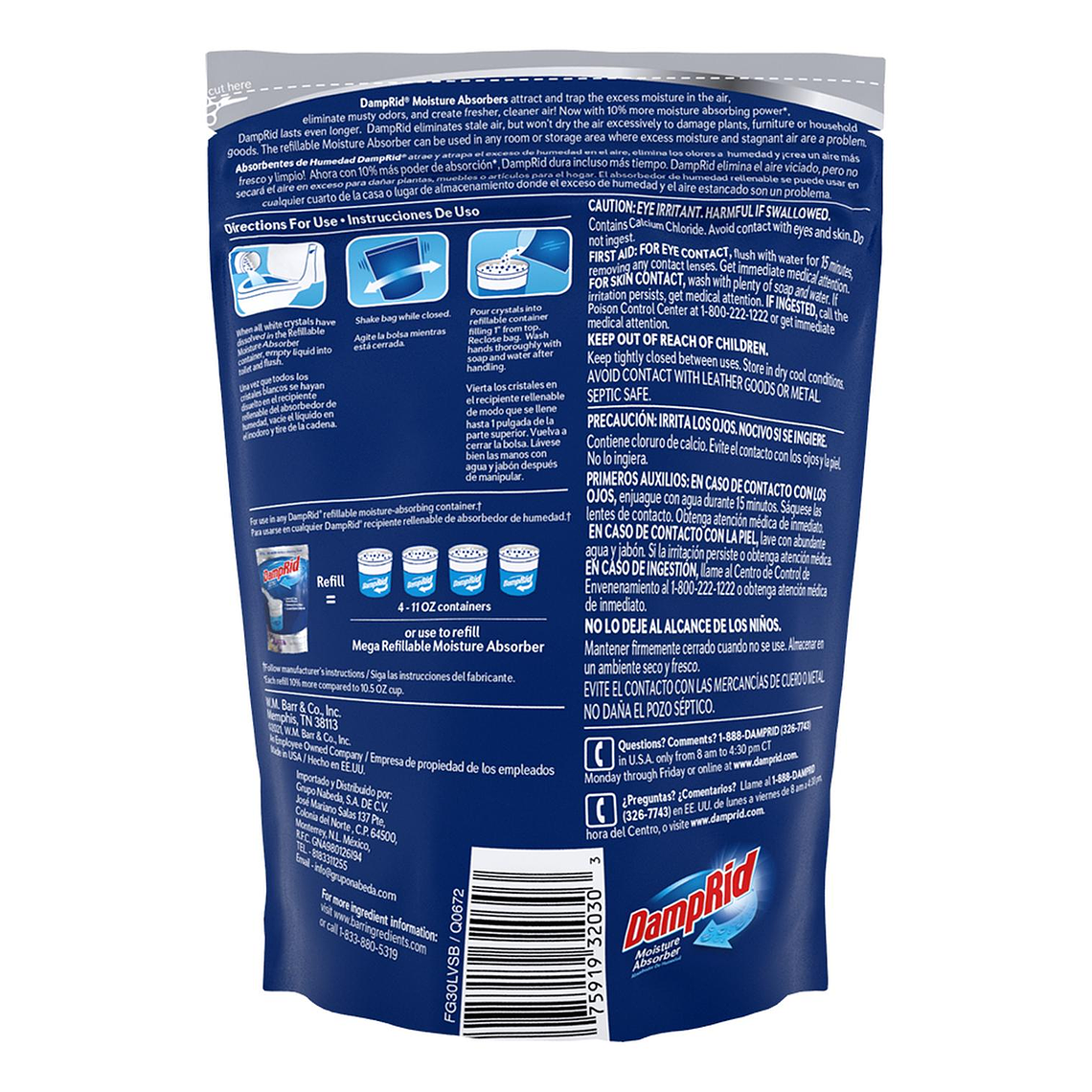 Recarga Antihumedad Lavanda Vainilla Damprid 1.24 Kg 2