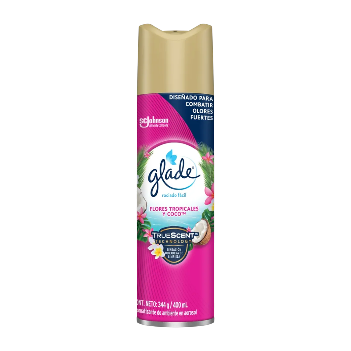 Glade Spray Flores Tropicales y Coco 360 cc 1