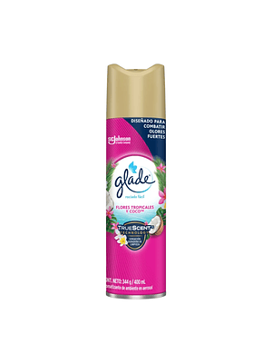 Glade Spray Flores Tropicales y Coco 360 cc