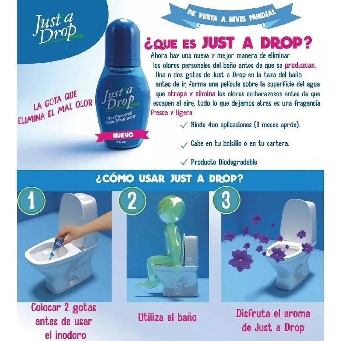 Aromatizante Just a Drop Baño Pack Doble 15ml 2