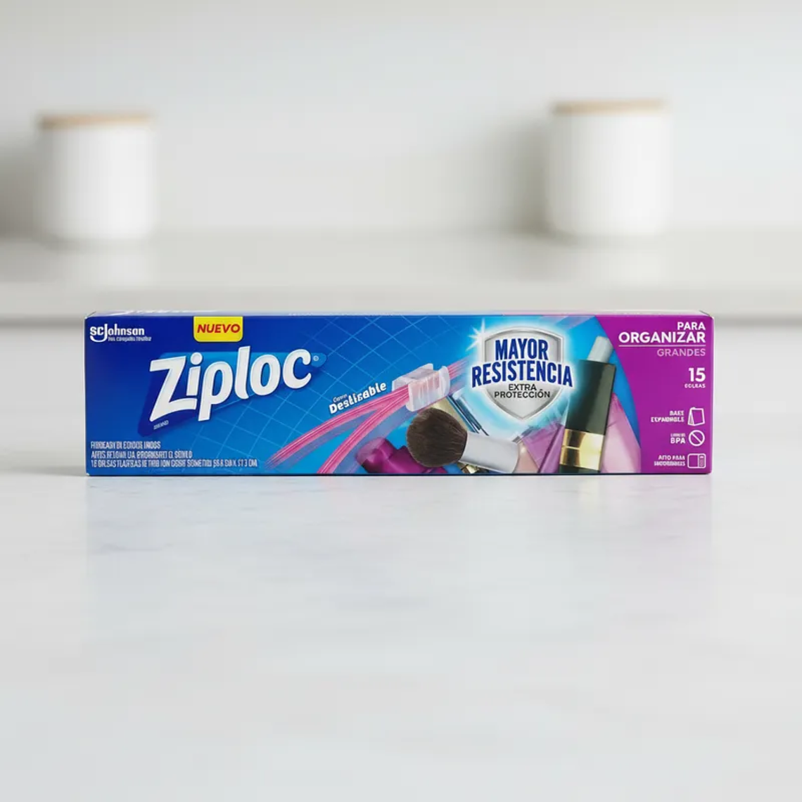 Bolsa Para Organizar Ziploc Grande Cierre Fácil 15un 2