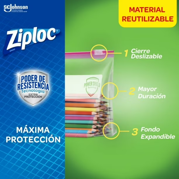 Bolsa Para Organizar Ziploc Grande Cierre Fácil 15un 5
