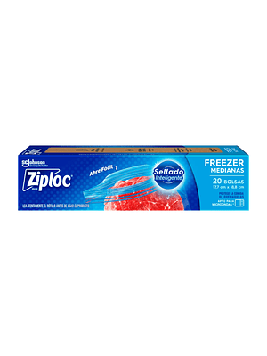 Bolsas Ziploc Para Freezer Medianas 20 Unidades