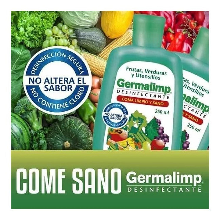 Desinfectante Germalimp Para Frutas Y Verduras 250ml 2