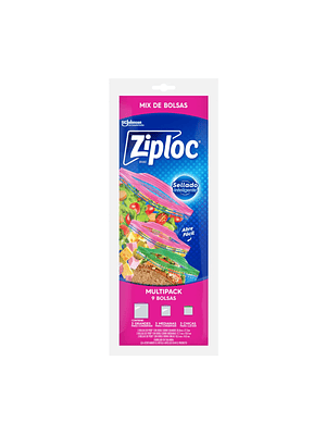 Bolsas Ziploc Multipack 9u para Alimentos y Freezer