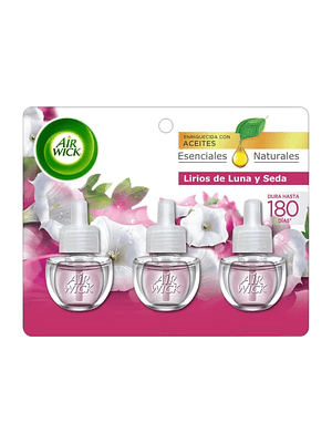 Recarga Desodorante Electrico Lirios Airwick 3unid X 21ml