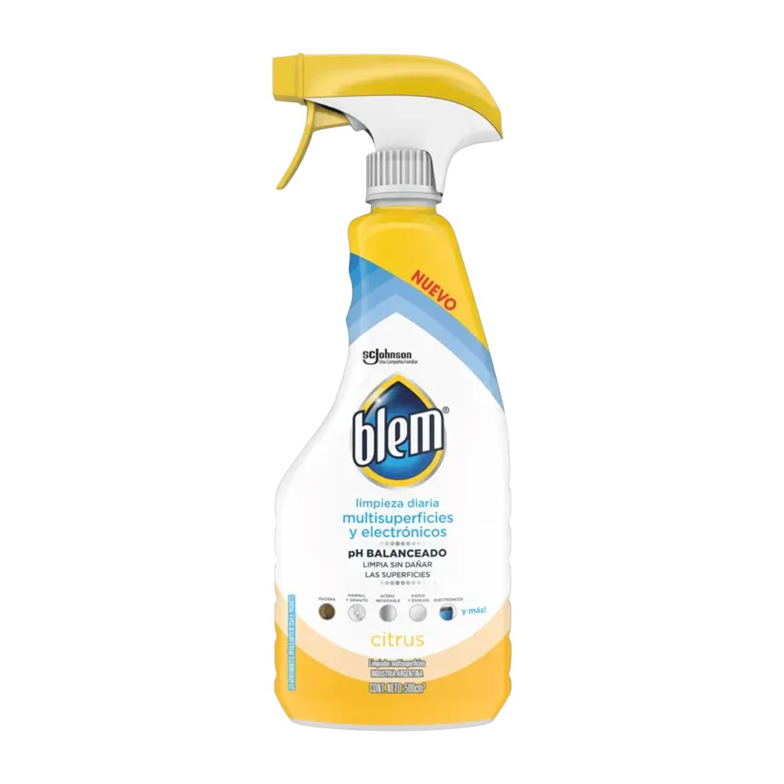 Blem Limpiador Multisuperficies y Electrónicos Citrus 500ml 1