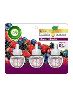 Recarga Desodorante Electrico Berries Airwick 3 Un