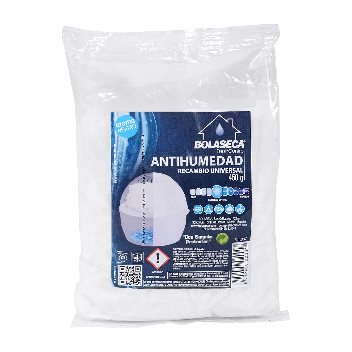 Sistema Antihumedad Bolaseca Recarga 450gr 1