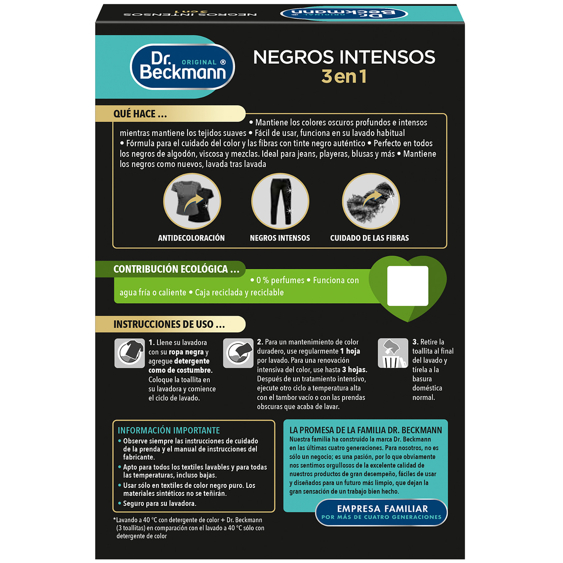 Toallitas Negros Intensos Dr. Beckmann 8 Un 3