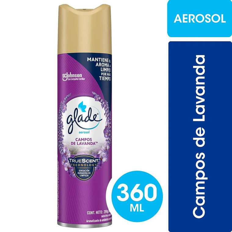Glade Ambiental Campos de Lavanda Spray 360 cc 3
