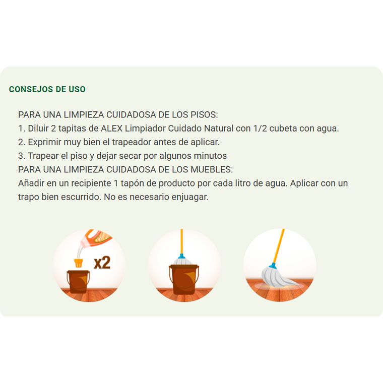 Limpiador Natural Alex Pisos Flotantes 750 ml 3