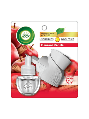 Aparato Electrico Air Wick Manzana Canela + Repuesto 21ml