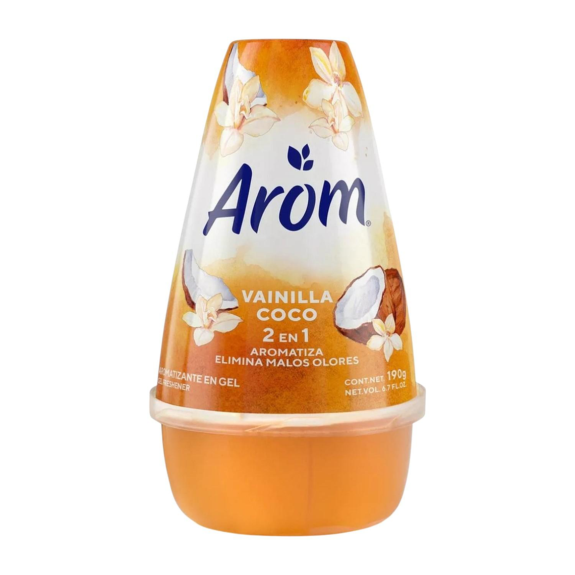 Desodorante Ambiental Cono Gel Arom Vainilla Coco 190gr 1