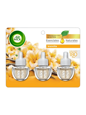 Repuesto Desodorante Eléctrico Air Wick Vainilla 3x21ml