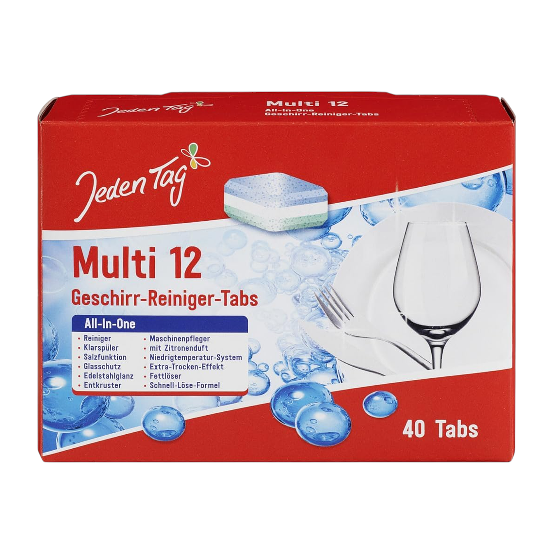 Pastillas Lavavajillas Jeden Tag 40 Unidades 1